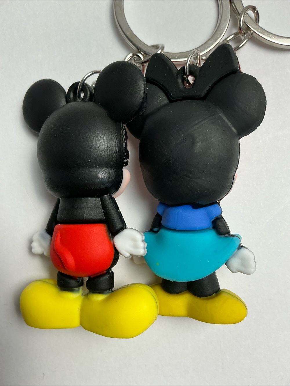 Mickey & Minnie Inspired Couples Keychain Set Matching Key Rings - Picture 2 of 2